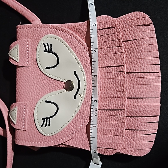 Novelty 🎁 Pink & White Fox Crossbody Bag. - Picture 9 of 11